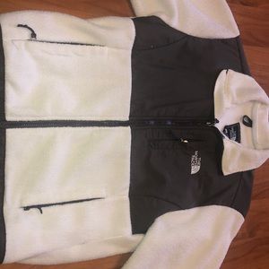 White North face Denali Jacket